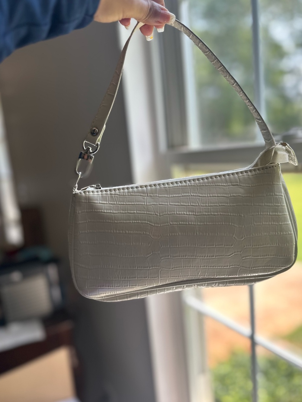 Cream YSL style Shoulder Bag